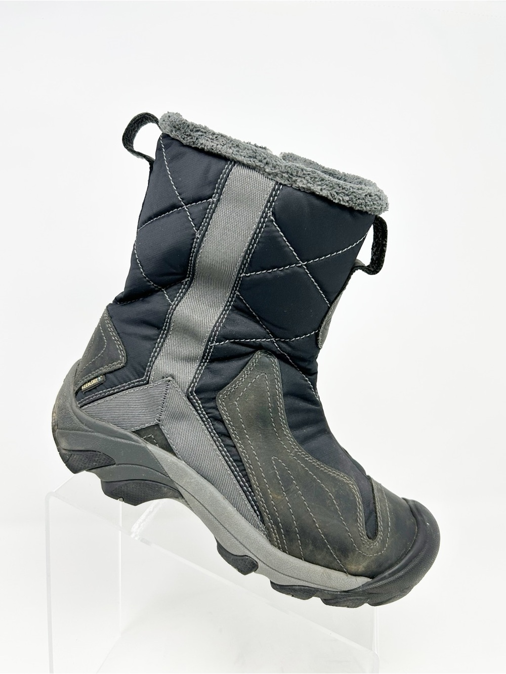 KEEN Betty Womens Winter Snow Boots Black Waterproof Insulated Side Zip Size 7